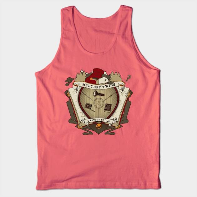 Mystery Twins Crest Tank Top by FOUREYEDESIGN